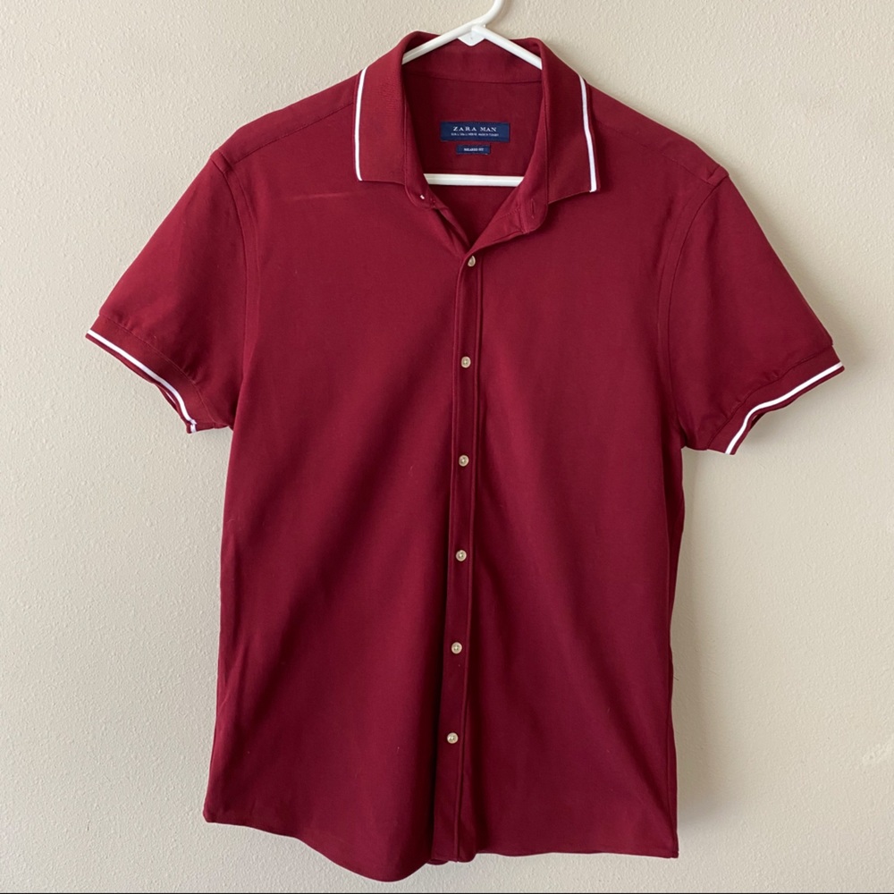 Short Sleeve Zara Button Up